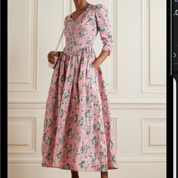 NWT batsheva lane dress pink lily print 8 - Picture 1 of 12